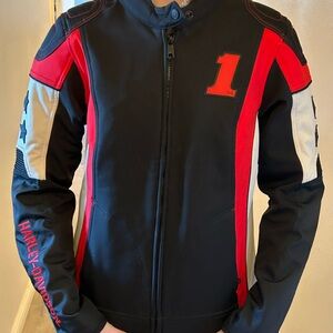 Harley-Davidson Women’s Black, Red, and White Performance Jacket
